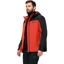 JACK WOLFSKİN TAUBENBERG 3IN1 MONT M 1115311-2193 ERKEK GRİ-KIRMIZI Mont&Ceket