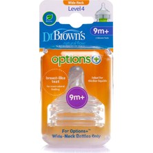 Dr Brown's Geniş Ağız Options+ Biberon Emziği 9AY+