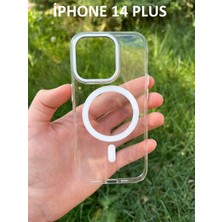 Miscase iPhone 14 Plus Hybrid Magsafe Animasyonlu Sararmaz Kılıf