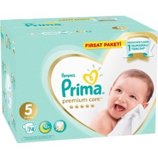 Prima Premium Care Bebek Bezi Fırsat Paketi 5 Beden 74 Adet