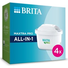 BRITA MAXTRA PRO ALL-IN-1 Yedek Su Arıtma Filtresi, 4’lü