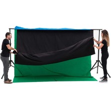 Pikolo Film Fon Standı 3'lü 370 x 700 cm