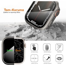 Kip GSM Apple Watch Se 6 5 4 44MM Ekran Koruma (Apple Watch Ultra Görünüm Kasa) Suya Dayanıklı Sert Pc Tam Koruma Ekran Koruyucu