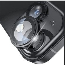 Pirok Store iPhone 15 / 15 Plus Uyumlu Halka Set Kamera Lens Koruyucu