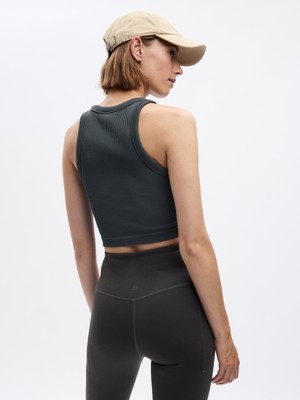 Gap Gapfit Seamless Fitilli Cropped Halter Yaka Atlet