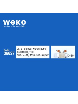 WKSET-5822 36627X4 JS-D-JP50DM-A101EC ((81112) 80510)  E50DM1000/FHD  4 ADET LED BAR 6V