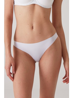 Pierre Cardin 3'lü Ekonomik Paket  Siyah-Beyaz-Ten 2903 Lazer Kesim Iz Yapmayan Micro Klasik Külot (Pamuklu Ağ)