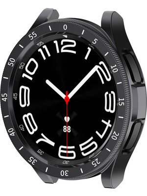 Nezih Case Samsung Galaxy Watch 6 Classic 47MM Uyumlu Sport Kasa ve Ekran Koruyucu Guard