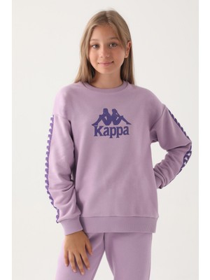Kappa Kız Çocuk Lila Sweatshirt