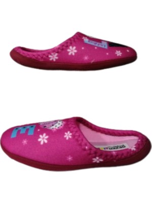 Gezer Kız Çocuk Pembe Love Figürlü Ev Içi Ultra Hafif Kaymaz Taban Kız Çocuk Terliği GZRTR5288