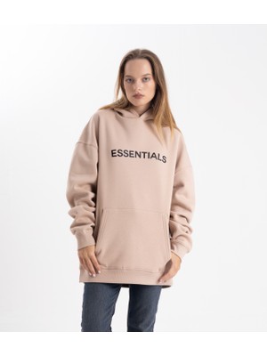 Pull The Hood Unisex Oversize Essentials  Kapşonlu Sweatshirt