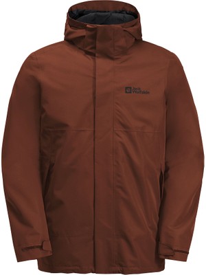 Jack Wolfskin Luntal 3in1 Erkek Kahverengi Outdoor Ceketi