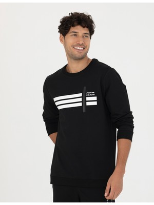 Pierre Cardin Erkek Siyah Regular Fit Sweatshirt 50273047-VR046