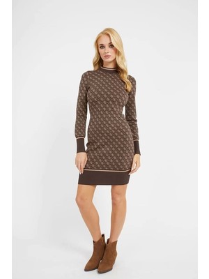 Guess 4g Logolu Mini Triko Elbise