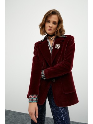 Koton Melis Ağazat x Koton - Cep Detaylı Düğmeli Mont