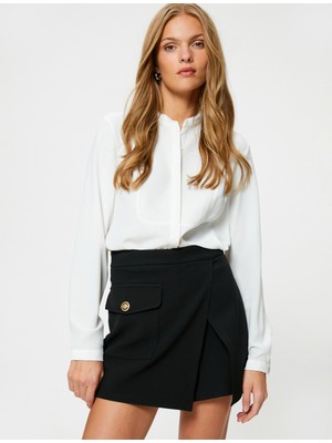 Koton Hakim Yaka Gömlek Uzun Kollu Robalı