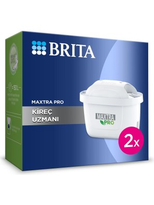 BRITA Maxtra Pro Kireç Uzmanı Yedek Su Arıtma Filtresi 2'li