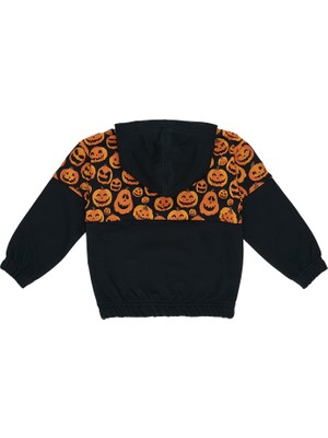 Panço Parçalı Kapüşonlu Sweatshirt