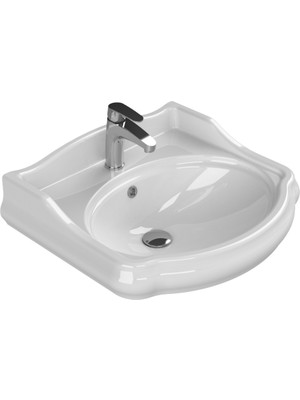 Turkuaz Seramik 1837 60 cm Etajerli Lavabo