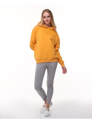 Hardal Oversize Şardonlu Sweatshirt