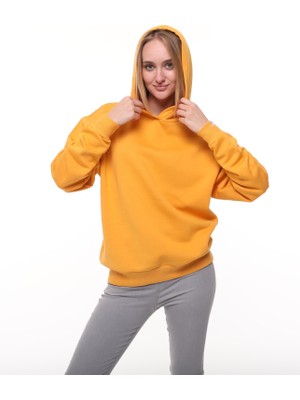 Hardal Oversize Şardonlu Sweatshirt