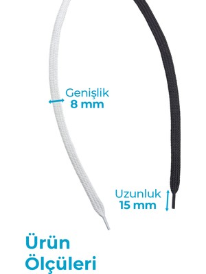 GoLite 150 cm Yassı Spor Ayakkabı Bağcık , Orijinal Sneakers Bağcığı 1 Çift / Siyah