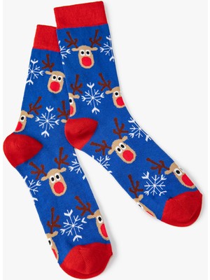 Koton Yılbaşı Temalı Çorap Desenli