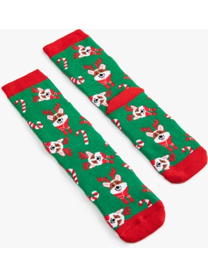 Koton Yılbaşı Temalı Soket Çorap