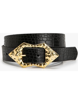 Koton Kemer Deri Görünümlü Metal Toka Detaylı