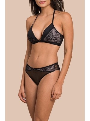 Cottonhill Bralet Sütyen Takım 1856 Siyah/pudra - 90