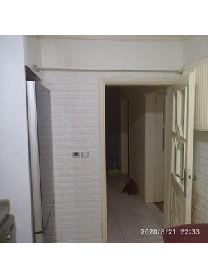 50X50 cm 0,27 M² Silinebilir Kendinden Yapışkanlı Duvar Kağıdı Esnek Köpük Panel 3D Tuğla Desen