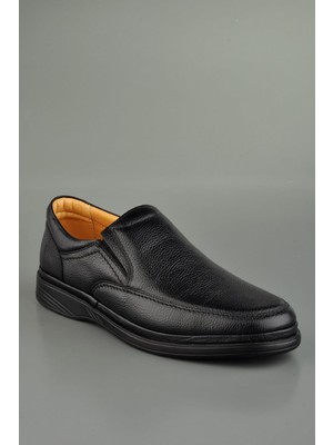 Konfor Hakiki Deri Ortopedik Bağcıksız Günlük Erkek Ayakkabı