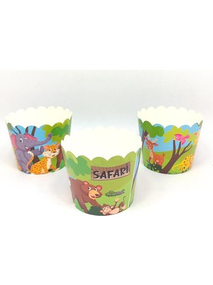 Kelebek Oyuncak Safari Cupcake (Muffin) Kabı (25 Adet) 2