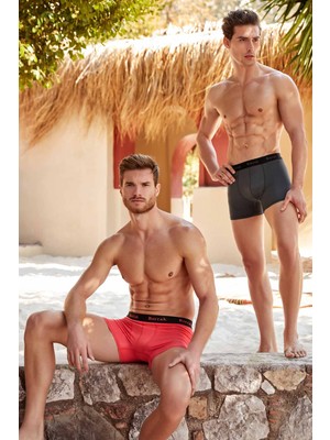 Berrak Modal Pamuklu Erkek Boxer Çok Renkli 3'lü Paket Rahat ve Şık Tasarım