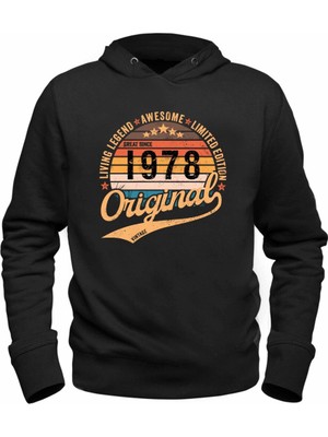 Alfa Tshirt Vintage Living Legend 1978 Siyah  Sweatshirt