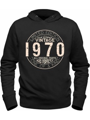 Alfa Tshirt Vintage One Of A Kind 1970 Siyah Sweatshirt