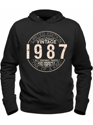 Alfa Tshirt Vintage One Of A Kind 1987 Siyah Sweatshirt