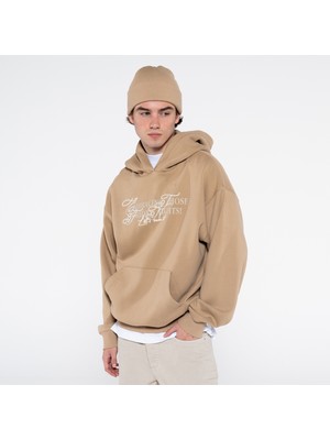 Friday Offset Noche Erkek Nut Kanguru Cepli Kapüşonlu Oversize Sweatshirt Hoodie