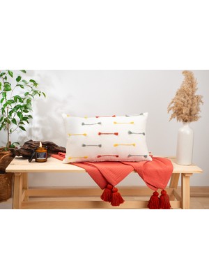 Dfn Wood Dfn Home Rainbow Krem Renk Kırlent