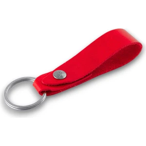 Mesa - Hakiki Deri Anahtarlık, Açılabilir Çıtçıtlı Tasarım (Kırmızı)