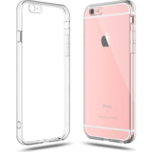 Fitcase Apple iPhone 6 Plus / 6s Plus Kamera Korumalı Silikon Şeffaf Arka Kılıf