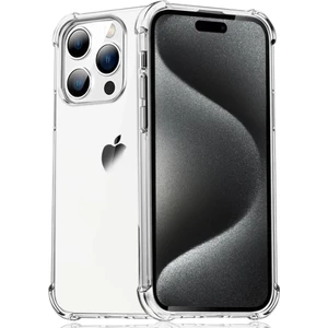 Caseart Apple iPhone 15 Pro Kapak Kamera Bölümü Açık Airbag Antishock Köşe Korumalı Şeffaf Silikon Kılıf