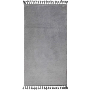 My Evilla Modern Dekoratif Örgü Saçaklı Puffy Peluş Halı Yolluk