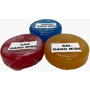 Şeffaf Sabun Transparan Soap 100 gr Nar-Bal-Argan Sabunu 3 Ü 1 Arada