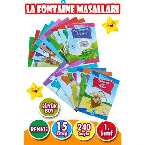 La Fontaine Masalları Seti 1. Sınıf 15 Kitap