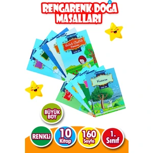 Rengarenk Doğa Masalları Seti 1. Sınıf 10 Kitap