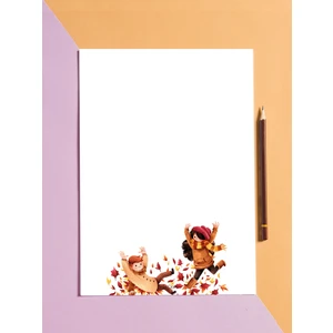Selis Craft Sonbahar Temalı Notepad 03 Günlük Planlayıcı, Defter, To Do List, Not Defteri, Ajanda