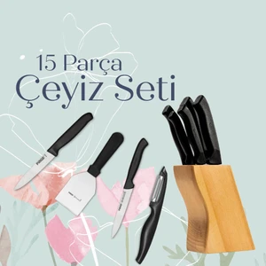 Çeyizlik Bıçak Seti – 15 Parça