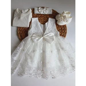 PİLEKİ BABY YENİDOĞAN 0 6 AY KIZ BEBEK MEVLÜT ELBİSESİ MEVLÜTLÜK ELBİSE