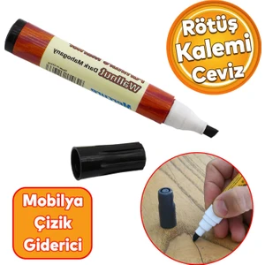 Mobilya Rötuş Kalemi Ahşap Masa Sehpa Dolap Kalemi Çizik Giderici Çatlak Kapatıcı Kahverengi Ceviz